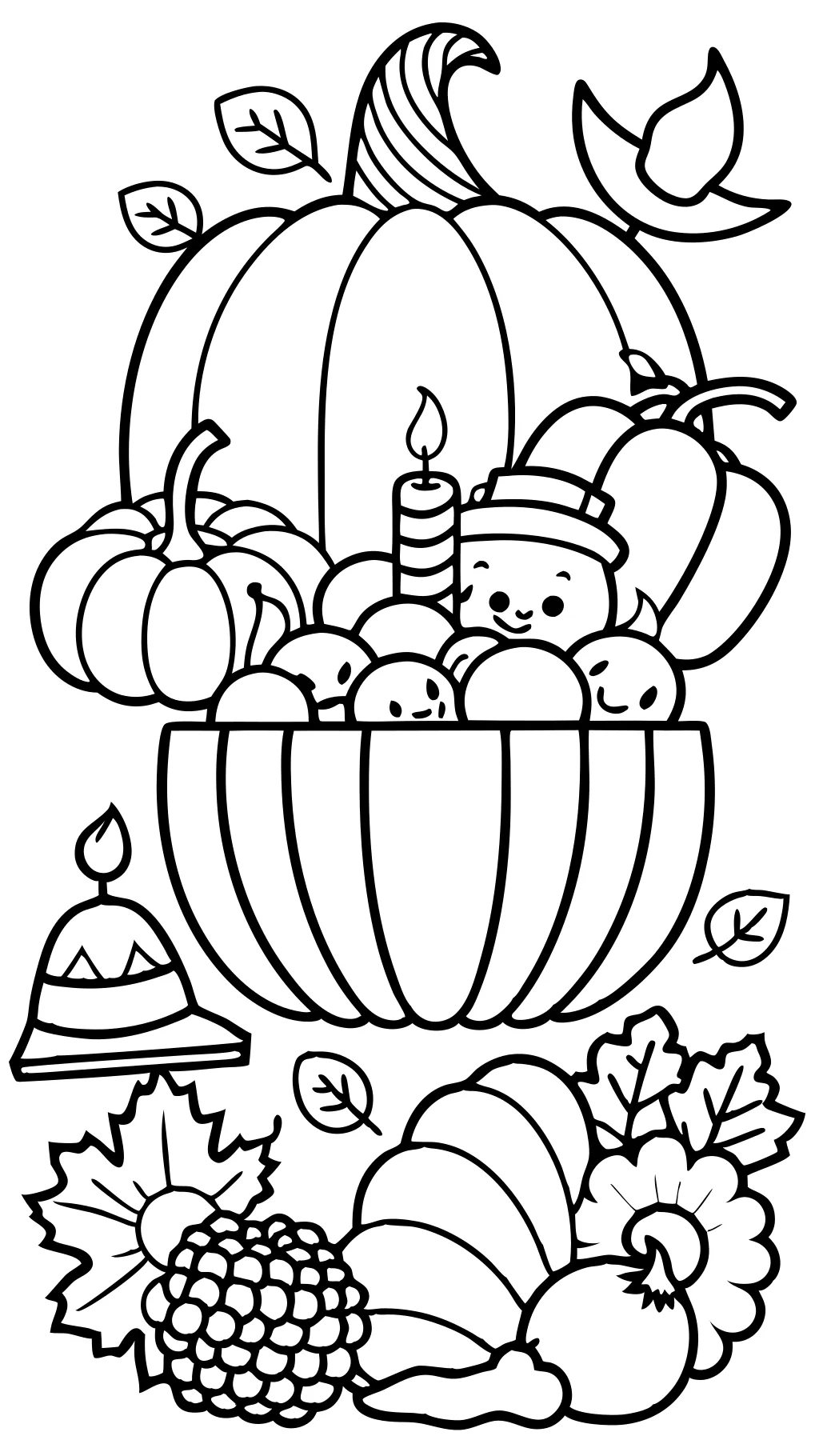 free thanksgiving coloring pages printable